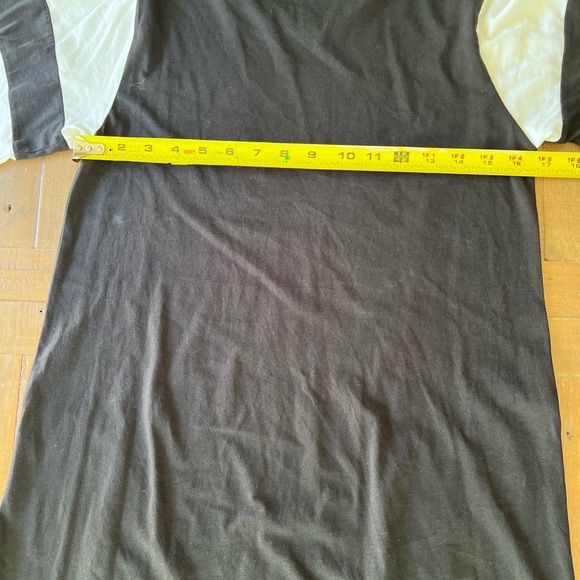 ATM Classic Jersey Striped Sleeve Crew Neck Tee Shirt Dress Pockets XS Jersey - Picture 11 of 11